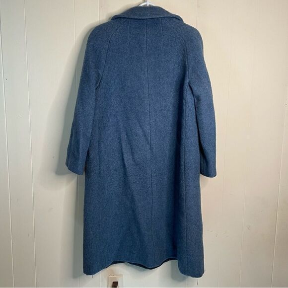 Vintage Bromleigh Blue Wool Coat - Picture 3 of 5